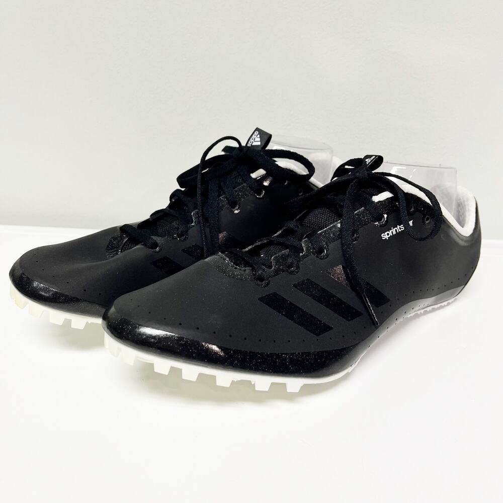 NEW Adidas Sprintstar Track & Field Black Sprinting Spikes Mens Shoes Size 6